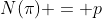 N(\pi) = p