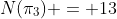 N(\pi_3) = 13