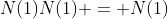 N(1)N(1) = N(1)