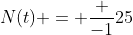 N(t) = \frac {-1}{25}
