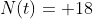 N(t)= 18