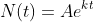 N(t)=Ae^{kt}