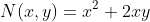 N(x,y)=x^2+2xy