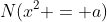 N(x^2 = a)