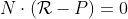N\cdot(\mathcal{R}-P)=0~\&~M\cdot(\mathcal{R}-P)=0,~N\not \parallel M,