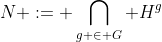 N := \bigcap_{g \in G} H^g