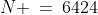 N \:=\:6424