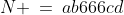 N \:=\:ab666cd