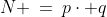 N \:=\:p\cdot q