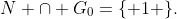 N \cap G_0=\{ 1 \}.
