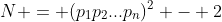 N = (p_1p_2...p_n)^2 - 2