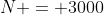 N = 3000
