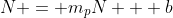 N = m_pN + b