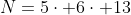N=5\cdot 6\cdot 13