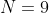 N=9~\&~K=4