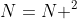N=N ^2