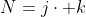 N=j\cdot k