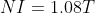 NI=1.08T