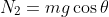 N_2=mg\cos\theta