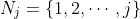 N_j=\{1,2,\cdots,j\}