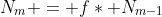 N_m = f\ast N_{m-1}