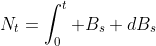 N_t=\int_0^t B_s dB_s