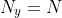 N_y=N