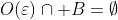 O(\varepsilon)\cap B=\emptyset