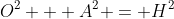 O^2 + A^2 = H^2