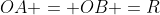 OA = OB =R