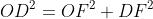 OD^2=OF^2+DF^2