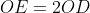 OE=2OD