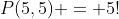 P(5,5) = 5!