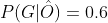 P(G|\hat{O})=0.6
