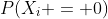 P(X_i = 0)