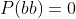 P(bb)=0
