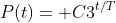 P(t)= C3^{t/T}