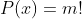 P(x)=m!