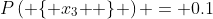 P\left( {\left\{ {x_3 } \right\}} \right) = 0.1