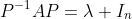 P^{-1}AP=\lambda I_n