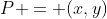 P = (x,y)