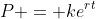 P = ke^{rt}