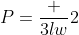 P=\frac {3lw}{2}