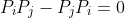 P_iP_j-P_jP_i=0