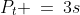 P_t \:=\:3s