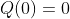 Q(0)=0
