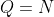 Q=N