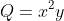 Q=x^2y