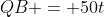 B\!:\;QB = 50t