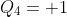 Q_{4}= 1